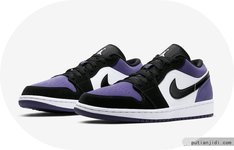 Air Jordan 1低帮版本“Court Purple”你爱了吗？此款配色预计在2019年夏日发售！ 货号：553558-125插图